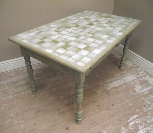 OLD TILED KITCHEN TABLE